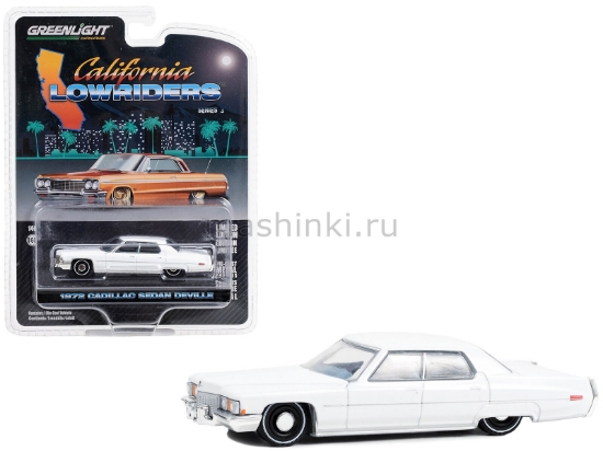 Изображение GREENLIGHT 1/64 CADILLAC Sedan deVille 1972 cotillion white