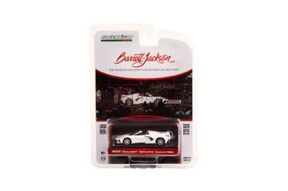 Изображение GREENLIGHT 1/64 CHEVROLET Corvette C8 Stingray Convertible (Lot №1275) 2020 arctic white
