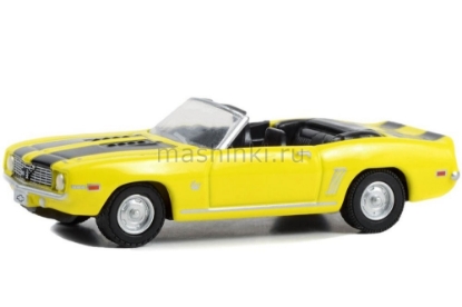 Изображение GREENLIGHT 1/64 CHEVROLET Camaro SS Convertible 1969 yellow 17 Woodward Dream Cruise Featured Heritage Vehicle 2011