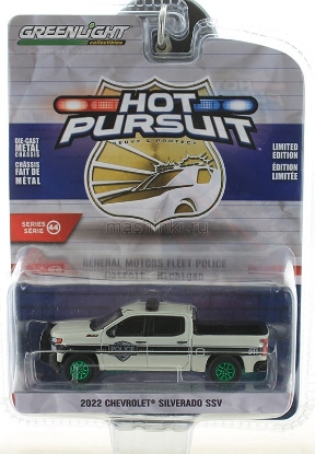 Изображение GREENLIGHT 1/64 CHEVROLET Silverado SSV General Motors Fleet Police 2022