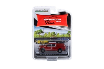 Изображение GREENLIGHT 1/64 CHEVROLET Silverado LTD High Country Camper Shell 2022 cherry red tintcoat