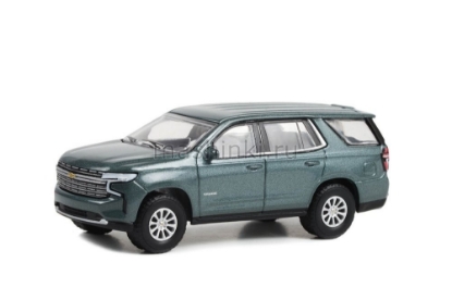 Изображение GREENLIGHT 1/64 CHEVROLET Tahoe Premier 2022 evergeen gray metallic