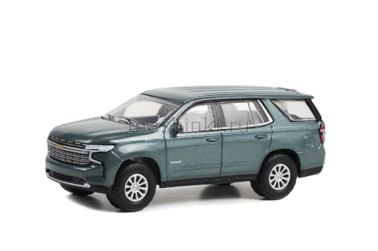 Изображение GREENLIGHT 1/64 CHEVROLET Tahoe Premier 2022 evergeen gray metallic