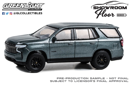 Изображение GREENLIGHT 1/64 CHEVROLET Tahoe RST 4x4 2023 silver sage metallic