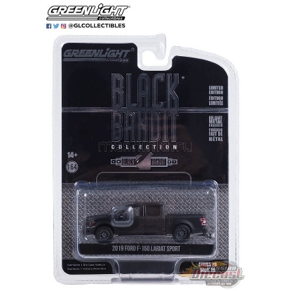 Изображение GREENLIGHT 1/64 FORD F-150 Lariat Sport 2019 black