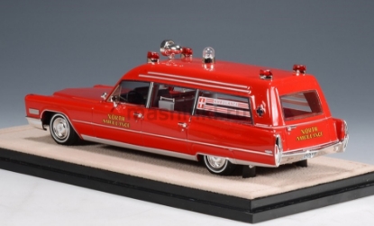 Изображение STAMP 1/43 CADILLAC Miller-Meteor Ambulance North Ambulance 1968 red