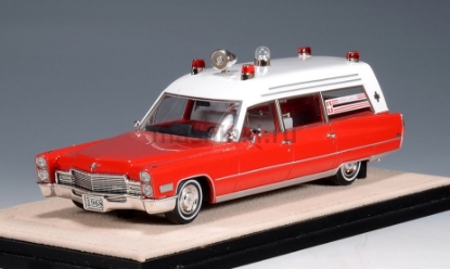 Изображение STAMP 1/43 CADILLAC Miller-Meteor Ambulance 1968 red/white