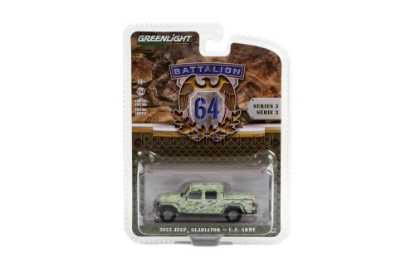 Изображение GREENLIGHT 1/64 JEEP Gladiator 4х4 U.S.Army Military 2022 spec camouflage