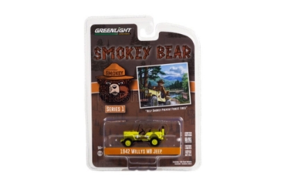 Изображение GREENLIGHT 1/64 JEEP Willys MB Help Smokey Prevent Forest Fires 1942