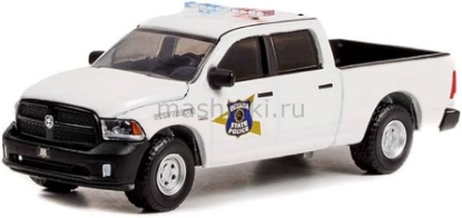 Изображение GREENLIGHT 1/64 RAM 1500 Pick-up Indiana State Police State Trooper 2018