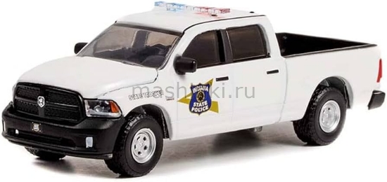 Изображение GREENLIGHT 1/64 RAM 1500 Pick-up Indiana State Police State Trooper 2018