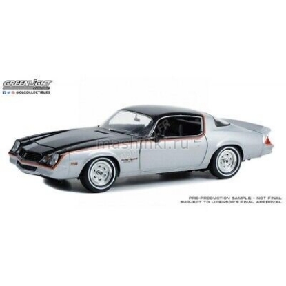 Изображение GREENLIGHT 1/18 CHEVROLET Camaro Rally Sport 1979 silver/black