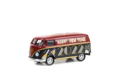 Изображение GREENLIGHT 1/64 VW T1 Van New Year 2022