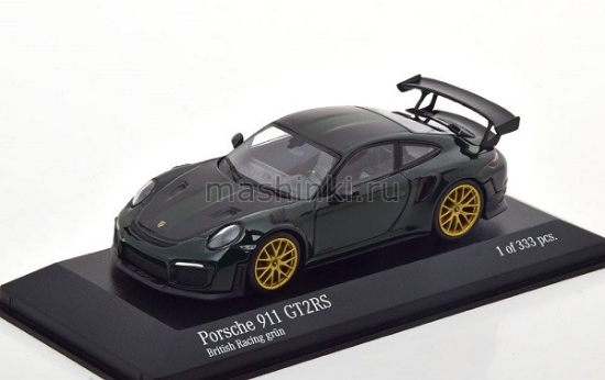 Изображение MINICHAMPS 1/43 PORSCHE 911 GT2RS (991.2) 2018 dark green