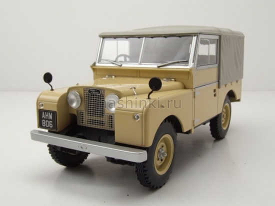 Изображение MODELCAR 1/18 LAND ROVER Series I 88 Soft-Top 4x4 1957 light beige