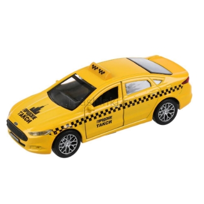 Изображение ТЕХНОПАРК FORD Mondeo такси 12 см желтый