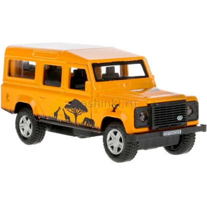 Изображение ТЕХНОПАРК LAND ROVER Defender Сафари 12 см желтый