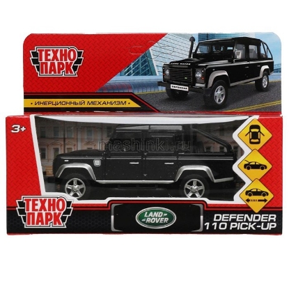 Изображение ТЕХНОПАРК LAND ROVER Defender 12 см черный