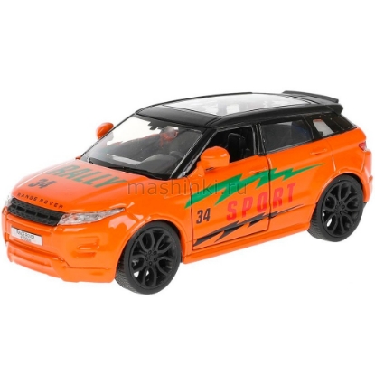 Изображение ТЕХНОПАРК LAND ROVER Range Rover Evoque Спорт 12 см оранжевый
