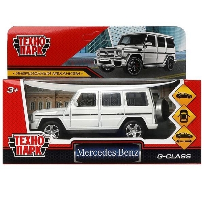 Изображение ТЕХНОПАРК MERCEDES-BENZ G-Class 12 см белый