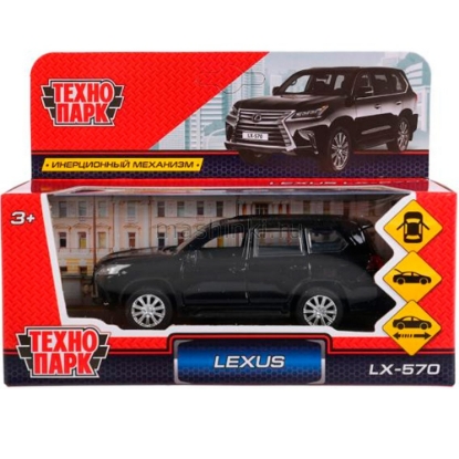 Изображение ТЕХНОПАРК LEXUS LX-570 12 см черный