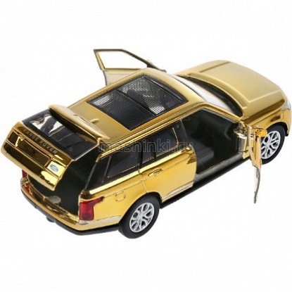 Изображение ТЕХНОПАРК LAND ROVER Range Rover Vogue 12 см хром золотой