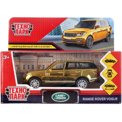 Изображение ТЕХНОПАРК LAND ROVER Range Rover Vogue 12 см хром золотой