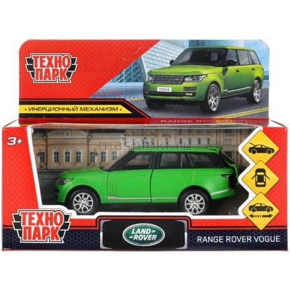 Изображение ТЕХНОПАРК LAND ROVER Range Rover Vogue Soft 12 см зеленый