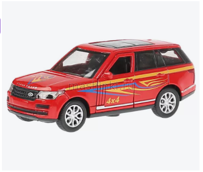 Изображение ТЕХНОПАРК LAND ROVER Range Rover Спорт 12 см красный