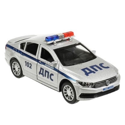 Изображение ТЕХНОПАРК VW Passat Полиция 12 см (свет, звук) серебристый