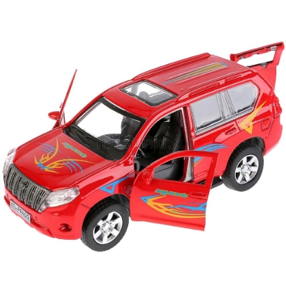 Изображение ТЕХНОПАРК TOYOTA Land Cruiser Prado Спорт 12 см красный