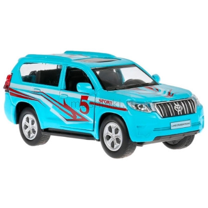 Изображение ТЕХНОПАРК TOYOTA Land Cruiser Prado Спорт 12 см (свет, звук) голубой