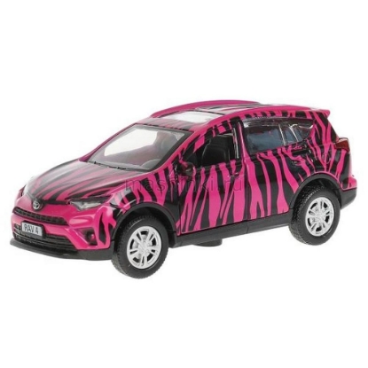 Изображение ТЕХНОПАРК TOYOTA Rav4 12 см розово-черный (для девочек)