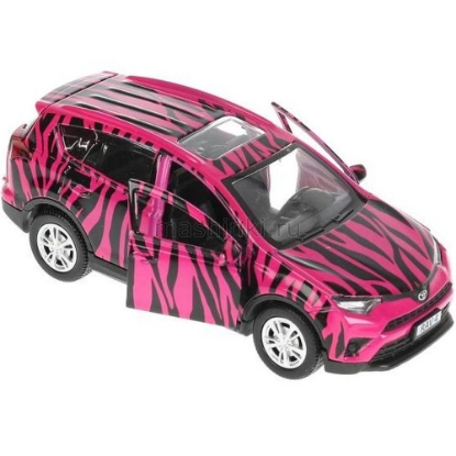 Изображение ТЕХНОПАРК TOYOTA Rav4 12 см розово-черный (для девочек)