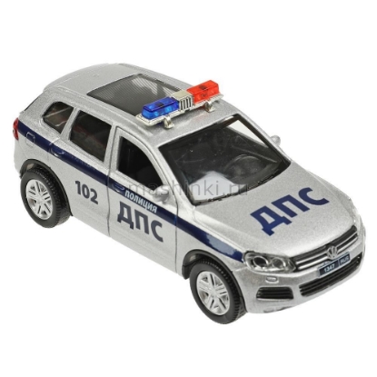 Изображение ТЕХНОПАРК VW Touareg Полиция 12 см (свет, звук) серебристый