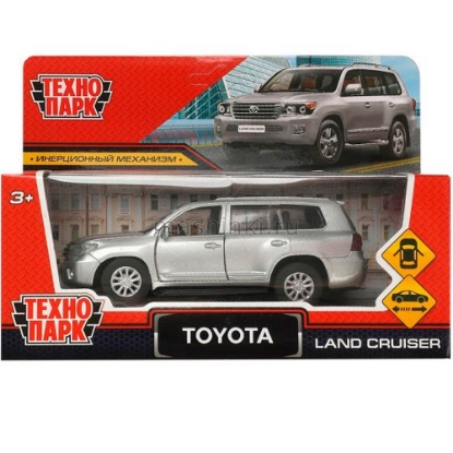 Изображение ТЕХНОПАРК TOYOTA LAND Cruiser 12 см серебристый