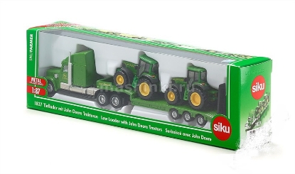 Изображение SIKU 1/87 Грузовик-тягач с 2-мя тракторами JOHN DEERE