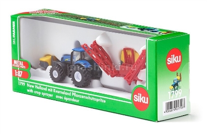 Изображение SIKU 1/87 Трактор New Holland + опрыскиватель Kverneland