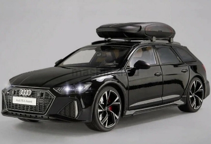 Изображение Открыв-ALLOY CAR 1/18 AUDI RS6 Avant (свет, звук) инерц. black/черный