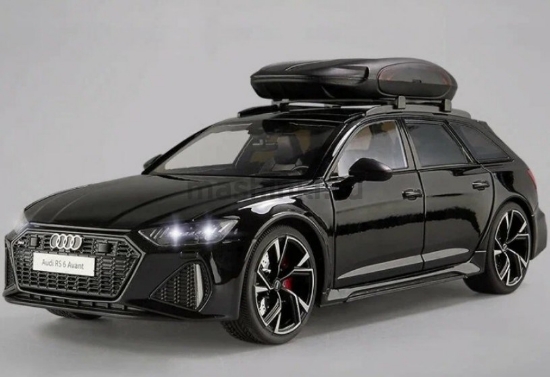 Изображение Открыв-ALLOY CAR 1/18 AUDI RS6 Avant (свет, звук) инерц. black/черный