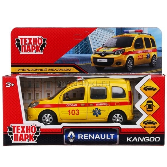 Изображение ТЕХНОПАРК RENAULT Kangoo Реанимация 12 см желтый