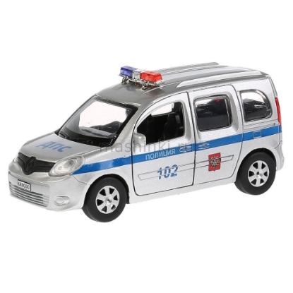 Изображение ТЕХНОПАРК RENAULT Kangoo Полиция 12 см серебристый