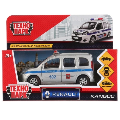 Изображение ТЕХНОПАРК RENAULT Kangoo Полиция 12 см серебристый
