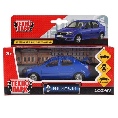 Изображение ТЕХНОПАРК RENAULT Logan 12 см синий