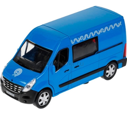Изображение ТЕХНОПАРК RENAULT Master микроавтобус 14 см синий