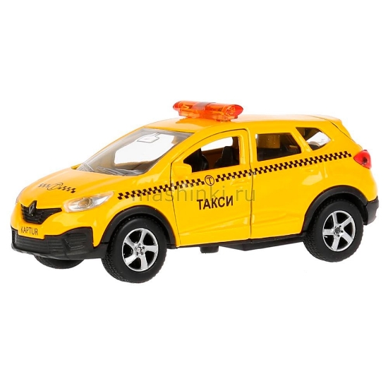 Изображение ТЕХНОПАРК RENAULT Kaptur такси 12 см желтый