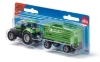 Изображение SIKU Трактор DEUTZ-FAHR+4-х колесный прицеп зеленый