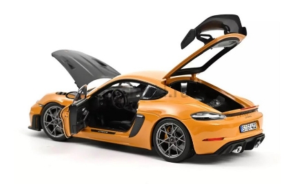 Изображение NOREV 1/18 PORSCHE 718 Cayman GT4 RS Weissach Pack (982C) 2023 bahama yellow
