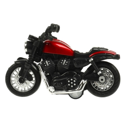 Изображение ТЕХНОПАРК Мотоцикл 10,5 см подв. детали красный