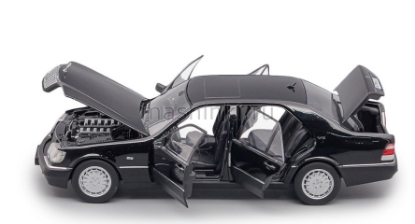 Изображение DEALER MODEL-MISSION 1/18 MERCEDES-BENZ S600 (W140) black/черный